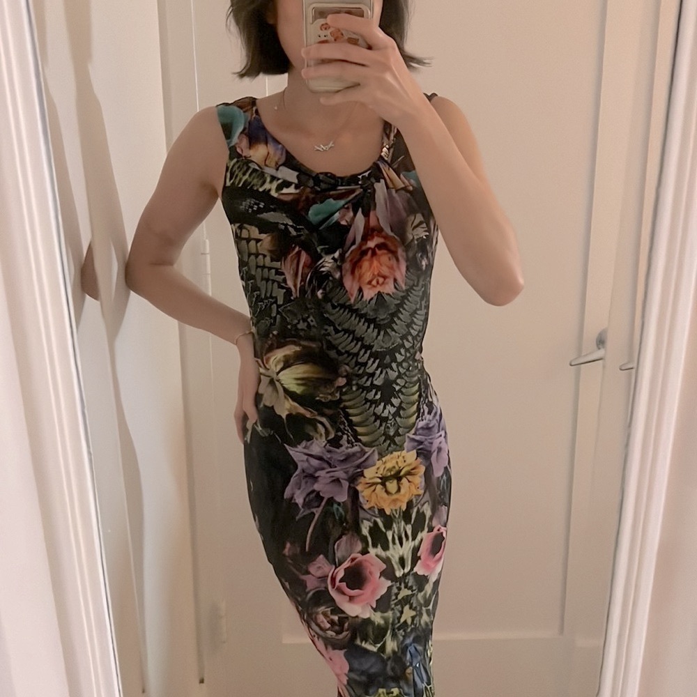 ROBERTO CAVALLI Floral Print floor length gown - Picture 5 of 16